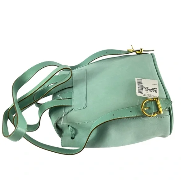 SALVATORE FERRAGAMO Gancini Light Turquois Nubuck Leather  display picture 1